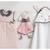 Doudou mouchoir lapin en velours - miss fleur de lune Blanc 3 - vertbaudet enfant 