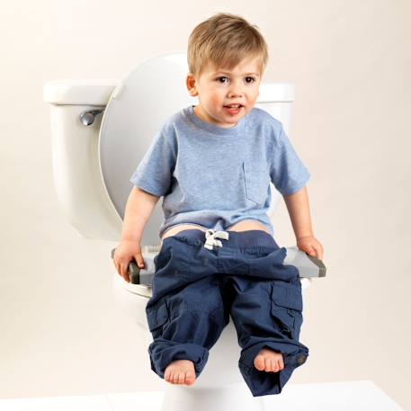 Pot nomade 2 en 1 réducteur de wc Gris+Vert menthe 8 - vertbaudet enfant 