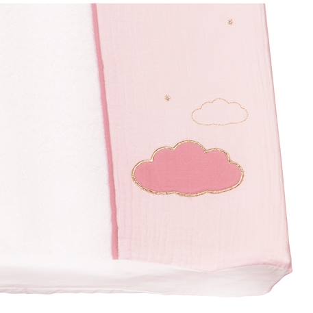 Matelas à langer en coton - lily Blanc/bleu+Blanc/gris+Blanc/rose 9 - vertbaudet enfant 