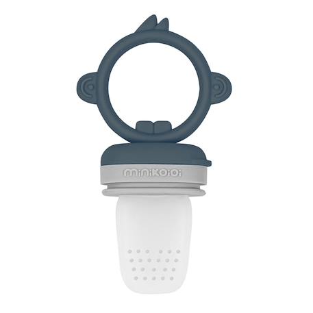 Grignoteur bébé en silicone innovant Bleu marine+Caramel+Vert amande 1 - vertbaudet enfant 