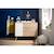 Commode 1 porte 3 tiroirs en bois - seventies Blanc+Blanc/marron 8 - vertbaudet enfant 