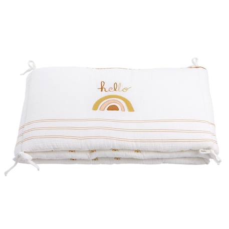 Tour de lit en coton - sunlight Blanc 1 - vertbaudet enfant 