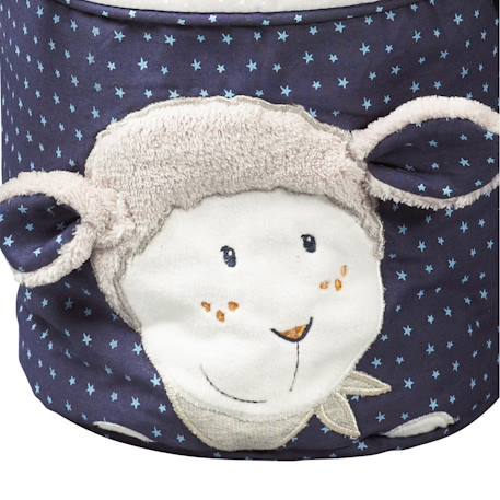 Lot de 3 corbeilles gigogne en tissu en coton - merlin Bleu 4 - vertbaudet enfant 