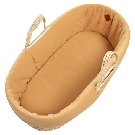 Habillage de couffin en gaze de coton jeanne Beige+Blanc+Bleu+Camel+Écru+Gris clair+Rose+Terracotta+Vert de gris 17 - vertbaudet enfant 