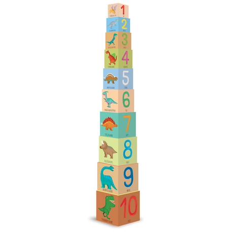 Cubes éducatifs et d'apprentissage les dinosaures Multicolore 2 - vertbaudet enfant 