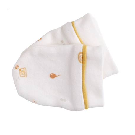 Lot bonnet et moufles bébé en coton - sunlight Blanc 3 - vertbaudet enfant 
