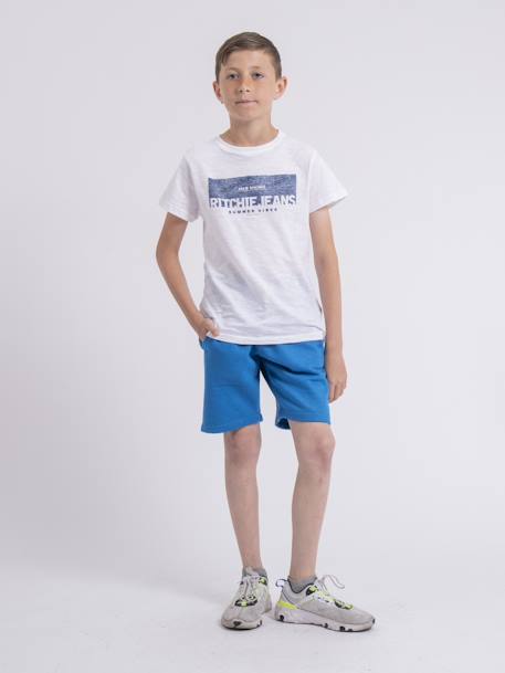 Bermuda molleton bidmin garçon Bleu royal+Jaune+Rouge+Vert 4 - vertbaudet enfant 