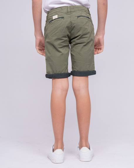 Bermuda chino barnas garçon Cognac+Kaki 6 - vertbaudet enfant 
