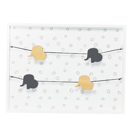 Pèle-mêle photos en bois - eli & zeli Blanc 1 - vertbaudet enfant 