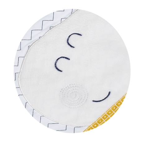 Cape de bain et gant en coton - hello Blanc 2 - vertbaudet enfant 