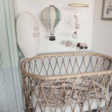 Montgolfière décorative - taille m Beige blanc+Beige et bleu+Eucalyptus+Rose / blanc+Rose mint 16 - vertbaudet enfant 