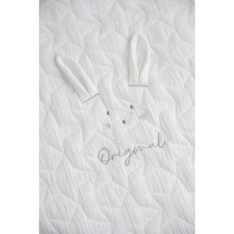Couvre lit rectangulaire berceau en coton - original Blanc+Bleu ciel+Bleu nuit+Jaune+Rose 3 - vertbaudet enfant 