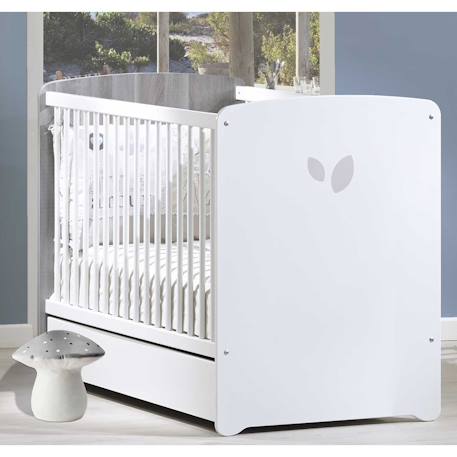 Tiroir pour lit bébé en bois - leaf Blanc 2 - vertbaudet enfant 