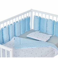 Linge de maison et décoration-Linge de lit bébé-Tour de lit modulable 10 pièces extra doux minky