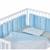 Tour de lit modulable 10 pièces extra doux minky Bleu+Écru+Gris+Rose 1 - vertbaudet enfant 