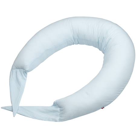 Coussin de maternité et d'allaitement + housse en gaze de coton Beige+Bleu+Rose 9 - vertbaudet enfant 