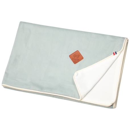 Couverture légère en lin lavé Beige+Écru+Vert de gris 11 - vertbaudet enfant 