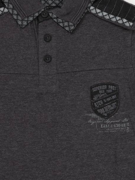 Polo poppy garçon Gris+Noir 2 - vertbaudet enfant 