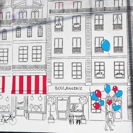 Parapluie transparent long et automatique paris Bleu 4 - vertbaudet enfant 