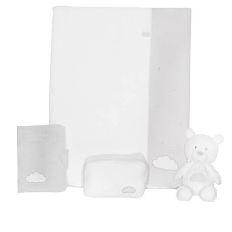 Matelas à langer en coton - lily Blanc/bleu+Blanc/gris+Blanc/rose 7 - vertbaudet enfant 