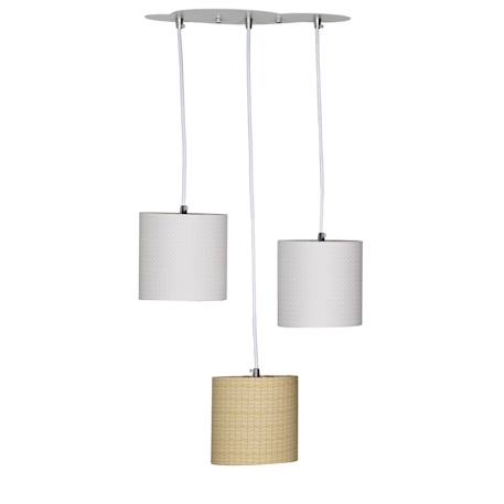 Suspension lumineuse trio plafonnier en coton - timouki Beige 1 - vertbaudet enfant 