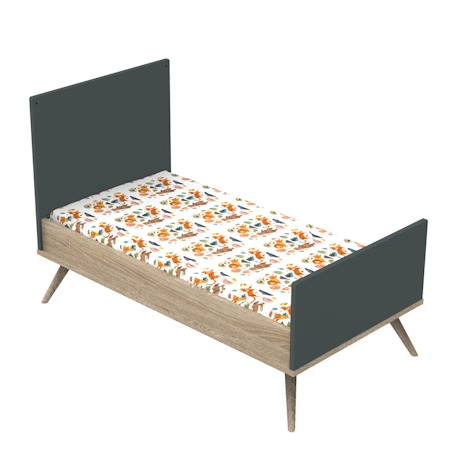Lit évolutif - boreale Bleu+Gris+Orange 7 - vertbaudet enfant 
