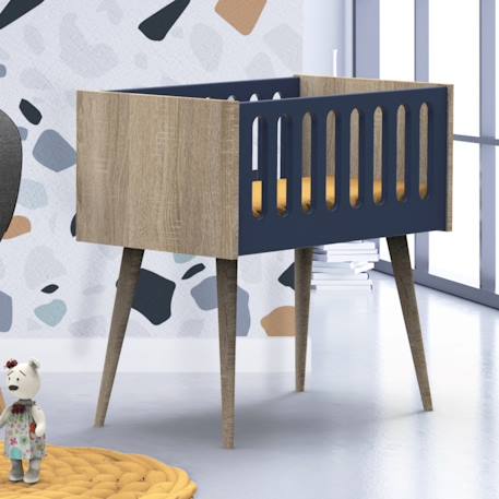 Berceau bébé rectangulaire - eclipse Blanc+Bleu+Gris+Orange+Vert 6 - vertbaudet enfant 