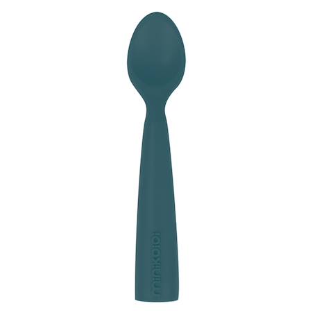 Cuillère bébé en  silicone Bleu marine+Caramel+Gris+Terracotta+Vert amande 1 - vertbaudet enfant 