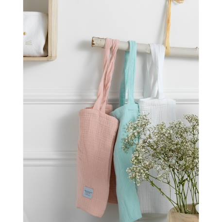 Lot 2 draps housse pour lit évolutif bébé en coton - galopin Blanc+Bleu ciel+Bleu nuit+Jaune+Rose 3 - vertbaudet enfant 