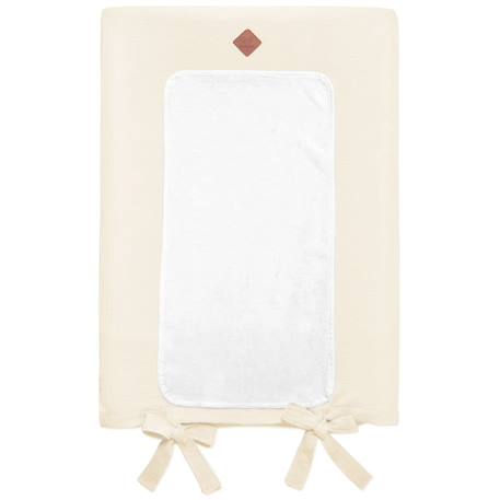 Housse de matelas à langer en gaze de coton jeanne Beige+Blanc+Bleu+Camel+Écru+Gris clair+Terracotta+Vert de gris+Vieux rose 22 - vertbaudet enfant 