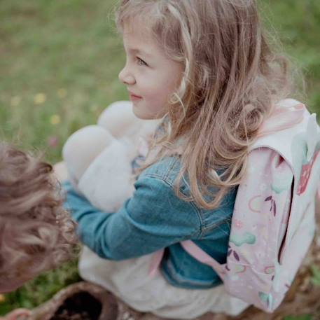 Sac à dos maternelle et crèche animaux Jaune+Orange+Rose 15 - vertbaudet enfant 