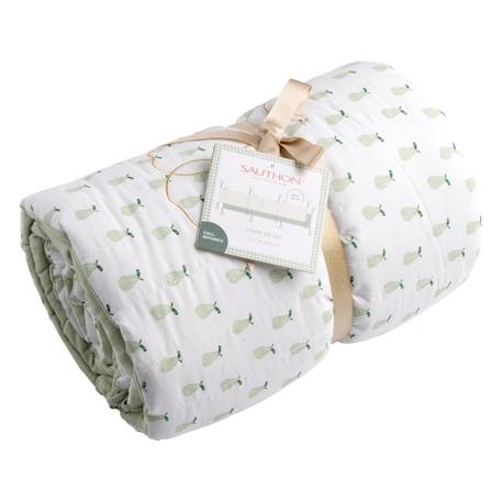 Tour de lit en coton - botanica Vert tilleul 2 - vertbaudet enfant 