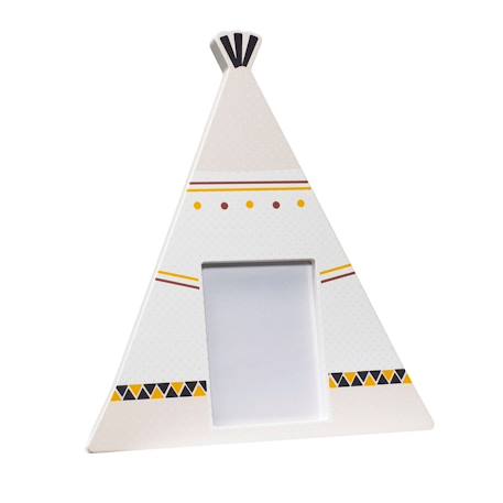 Cadre photo tipi en bois - timouki Beige 1 - vertbaudet enfant 