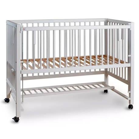 Lit bébé cododo évolutif  hajo en bois Blanc+Natural 5 - vertbaudet enfant 