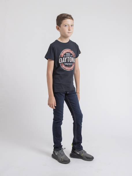 T-shirt col rond pur coton jocoby garçon Bleu marine+Gris+Kaki 4 - vertbaudet enfant 