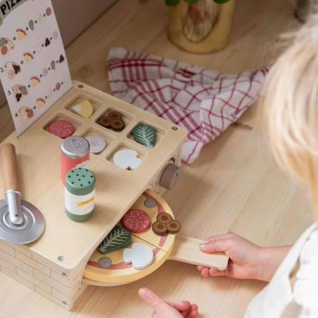 Jouet en bois - four à pizza Gris 3 - vertbaudet enfant 