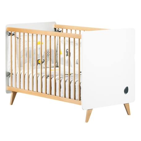 Lit bébé à barreaux - oslo Blanc 1 - vertbaudet enfant 