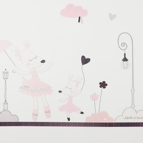 Stickers muraux petite souris en papier - lilibelle Rose 2 - vertbaudet enfant 