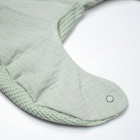 Bavoir en coton nid d'abeille Beige+Bleu+Écru+Gris clair+Rose+Vert 14 - vertbaudet enfant 
