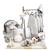 Lot de 3 corbeilles gigogne en tissu en coton - babyfan Gris 4 - vertbaudet enfant 