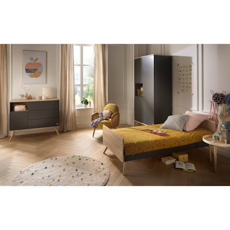 Commode 1 porte 3 tiroirs - boreale Gris 6 - vertbaudet enfant 