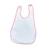 Bavoir plastifié avec récupérateur - miss fleur de lune Blanc+Rose/blanc 6 - vertbaudet enfant 