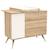 Plan à langer pour commode en bois - seventies Blanc/marron+Marron 7 - vertbaudet enfant 
