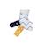 Hochet en velours - hello Blanc 3 - vertbaudet enfant 