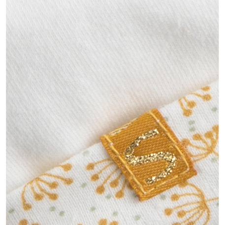 Bonnet de naissance en coton - promenons nous Blanc/jaune+Blanc/vert 2 - vertbaudet enfant 