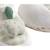 Chaussons bébé en velours - botanica Blanc 2 - vertbaudet enfant 