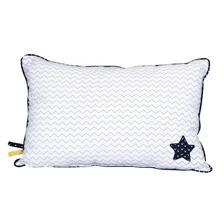 Coussin rectangulaire en coton - hello Blanc 1 - vertbaudet enfant 