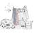 Fauteuil club en coton - chao chao Blanc 3 - vertbaudet enfant 