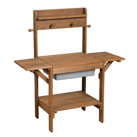 Table sable et eau en bois massif lasuré Gris+Teck 7 - vertbaudet enfant 