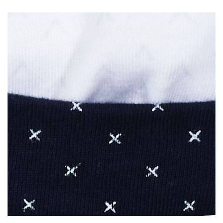 Bonnet de naissance en coton - hello Blanc 2 - vertbaudet enfant 